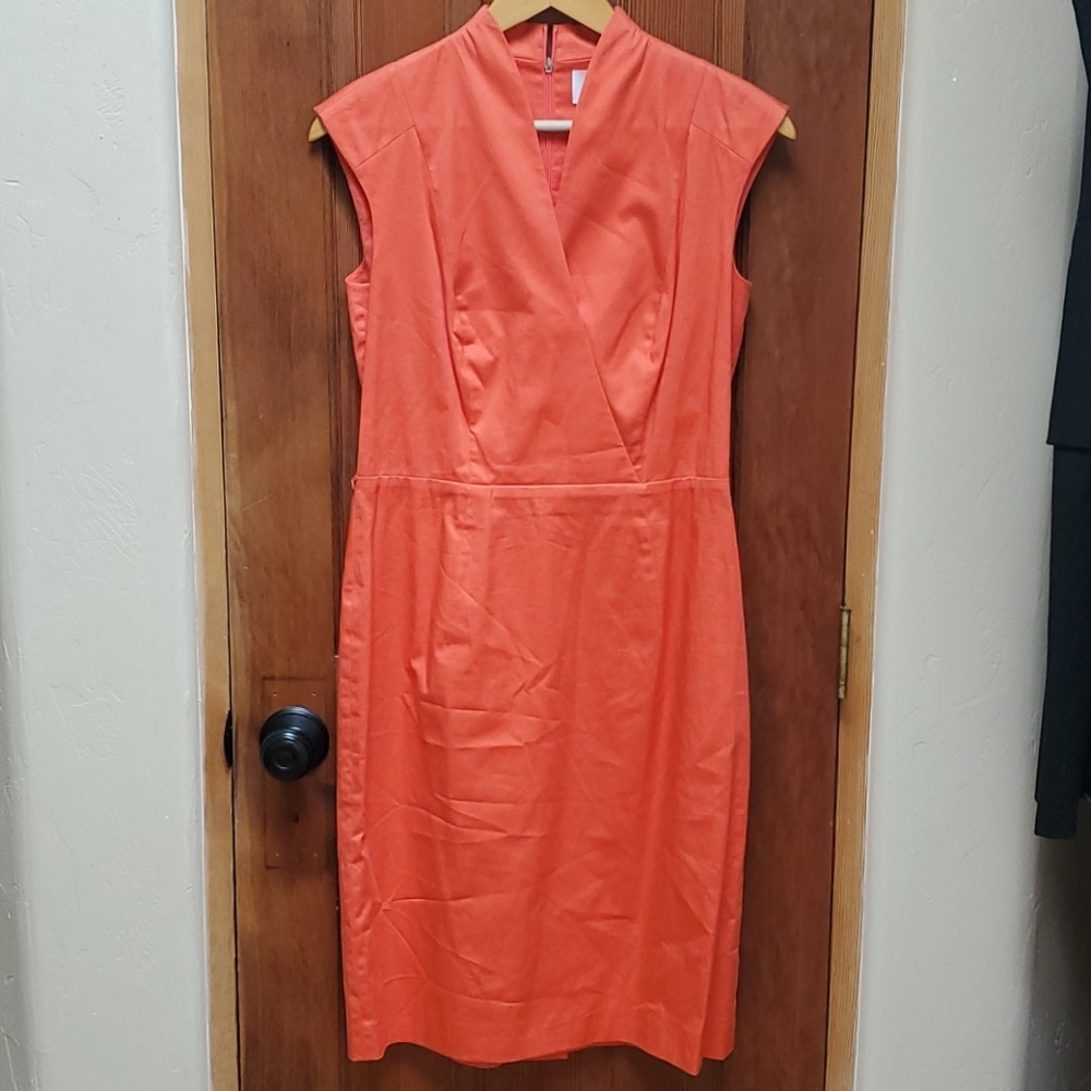 Hugo Boss coral sheath dress- never worn!